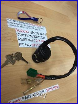 SUZUKI SB200 NOS IGNITION SWITCH PT NO 37110-10220 s/s 37110-10222 NEW 2 X KEYS SUZUKI SB200 NOS IGNITION SWITCH PT NO 37110-10220 s/s 37110-10222 NEW 2 X KEYS