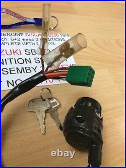 SUZUKI SB200 NOS IGNITION SWITCH PT NO 37110-10220 s/s 37110-10222 NEW 2 X KEYS