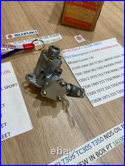 SUZUKI T350 T305 all NOS Oil Pump Assembly pt 16100-18010 IN ORIGINAL BOX