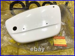 Suzuki 80 K10 K11 K15 LH Frame Cover White NOS Genuine Japan 47211-03970-064