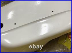 Suzuki 80 K10 K11 K15 LH Frame Cover White NOS Genuine Japan 47211-03970-064