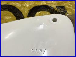 Suzuki 80 K10 K11 K15 LH Frame Cover White NOS Genuine Japan 47211-03970-064