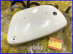 Suzuki 80 K10 K11 K15 LH Frame Cover White NOS Genuine Japan 47211-03970-064