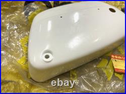 Suzuki 80 K10 K11 K15 LH Frame Cover White NOS Genuine Japan 47211-03970-064