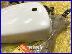 Suzuki 80 K10 K11 K15 LH Frame Cover White NOS Genuine Japan 47211-03970-064