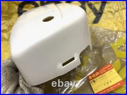 Suzuki 80 K10 K11 K15 LH Frame Cover White NOS Genuine Japan 47211-03970-064