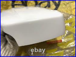 Suzuki 80 K10 K11 K15 LH Frame Cover White NOS Genuine Japan 47211-03970-064