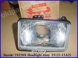 Suzuki DR125 RG125 TS250 Headlight NOS TS250X Light Beam LENS OEM 35121-13A21
