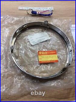 Suzuki GS450 GSX250 GSX400 TS250 B/C Headlamp Rim NOS Genuine PT NO 35111-30520 Suzuki GS450 GSX250 GSX400 TS250 B/C Headlamp Rim NOS Genuine PT NO 35111-30520