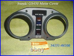Suzuki GS450 GSX400 Meter Cover Top NOS GS450T Gauge Upper Cover OEM 34151-44100