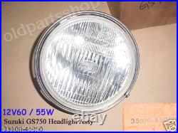 Suzuki GS750 GSX750 Headlight NOS GS Lamp Beam Rim Socket Wire OEM 35100-45050