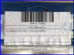 Suzuki GSXR600 K1 2001 NOS OEM Crash Bung Protector Kit, White 99950-70263