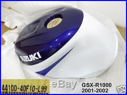 Suzuki GSX-R1000 Fuel Tank 2001-02 NOS GSXR1000 Gas Tank 44100-40F10-L99 GSX-R