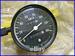 Suzuki GT125 RV125 TC125 TS125 TS185 Speedometer Assy 140KM/H ND NOS Genuine