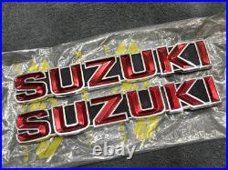 Suzuki GT185 GT250 GT380 GT550 T350 Tank Badges Emblem NOS Genuine 68111-33000