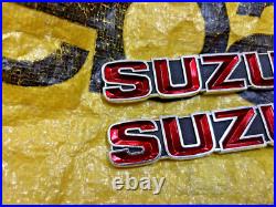Suzuki GT185 GT250 GT380 GT550 T350 Tank Badges Emblem NOS Genuine 68111-33000 Suzuki GT185 GT250 GT380 GT550 T350 Tank Badges Emblem NOS Genuine 68111-33000