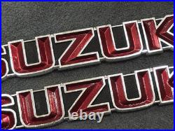 Suzuki GT185 GT250 GT380 GT550 T350 Tank Badges Emblem NOS Genuine 68111-33000