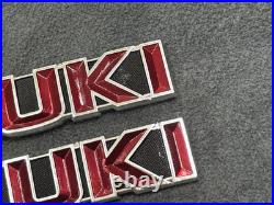 Suzuki GT185 GT250 GT380 GT550 T350 Tank Badges Emblem NOS Genuine 68111-33000