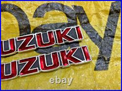 Suzuki GT185 GT250 GT380 GT550 T350 Tank Badges Emblem NOS Genuine 68111-33000 Suzuki GT185 GT250 GT380 GT550 T350 Tank Badges Emblem NOS Genuine 68111-33000