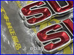 Suzuki GT185 GT250 GT380 GT550 T350 Tank Badges Emblem NOS Genuine 68111-33000