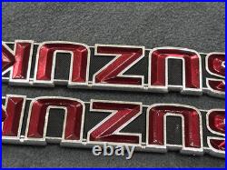 Suzuki GT185 GT250 GT380 GT550 T350 Tank Badges Emblem NOS Genuine 68111-33000