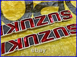 Suzuki GT185 GT250 GT380 GT550 T350 Tank Badges Emblem NOS Genuine 68111-33000 Suzuki GT185 GT250 GT380 GT550 T350 Tank Badges Emblem NOS Genuine 68111-33000