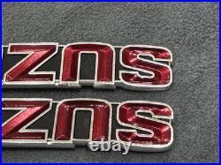 Suzuki GT185 GT250 GT380 GT550 T350 Tank Badges Emblem NOS Genuine 68111-33000