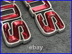 Suzuki GT185 GT250 GT380 GT550 T350 Tank Badges Emblem NOS Genuine 68111-33000