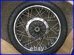 Suzuki GT250/380 Rear Wheel 1.85 x 18 DID rim and N. O. S. Spoke set