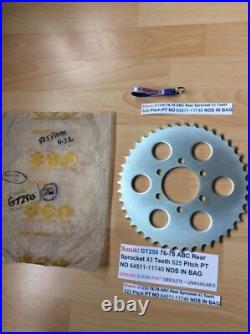 Suzuki GT250 76-78 ABC Rear Sprocket 43 Teeth 525 Pitch PT NO 64511-11740 NOS