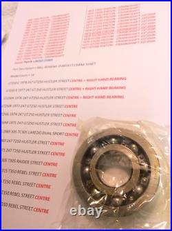 Suzuki GT250 T250 TC305 T305 T350 NOS CRANKSHAFT BEARING PT NO 09262-25009 KOYO