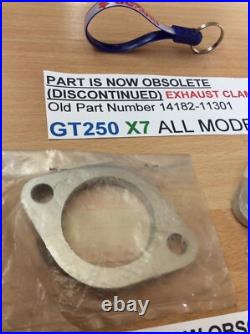 Suzuki GT250 X7 ALL NOS EXHAUST CLAMPS X 2 PIECES PT NO 14182-11301 NEW IN BAGS