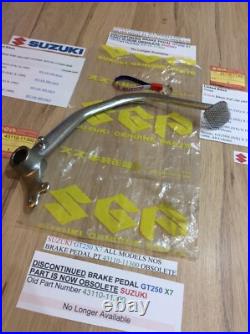 Suzuki GT250 X7 E EN NOS REAR BRAKE PEDAL ASSEMBLY NEW IN BAG PT 43110-11300