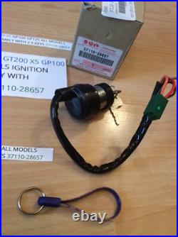 Suzuki GT250 X7 GT200 X5 GP100 GP125 nos ignition switch assembly 37110-28657