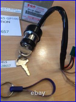 Suzuki GT250 X7 GT200 X5 GP100 GP125 nos ignition switch assembly 37110-28657 Suzuki GT250 X7 GT200 X5 GP100 GP125 nos ignition switch assembly 37110-28657