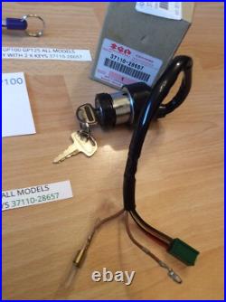 Suzuki GT250 X7 GT200 X5 GP100 GP125 nos ignition switch assembly 37110-28657