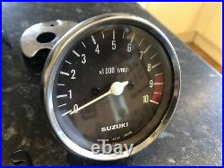 Suzuki GT250 X7 X5 Speedometer Tachometer Clocks with NOS bracket