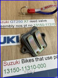 Suzuki GT250 X7 all models REED VALVE ASSEMBLY nos pt 13150-11310 with parts tag