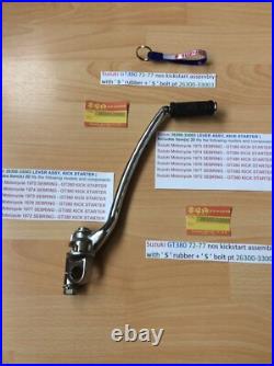 Suzuki GT380 72-77 nos kickstart assembly with' S' rubber + bolt 26300-33003