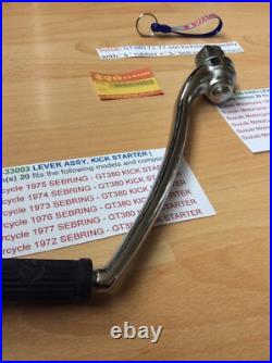 Suzuki GT380 72-77 nos kickstart assembly with' S' rubber + bolt 26300-33003