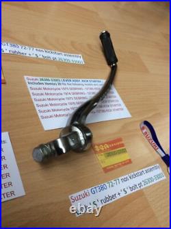 Suzuki GT380 72-77 nos kickstart assembly with' S' rubber + bolt 26300-33003