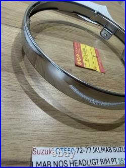 Suzuki GT550 all GT750 LMAB 74-77 RE5 NOS CHROME HEADLIGHT RIM Pt no 35111-34030