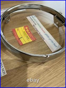 Suzuki GT550 all GT750 LMAB 74-77 RE5 NOS CHROME HEADLIGHT RIM Pt no 35111-34030