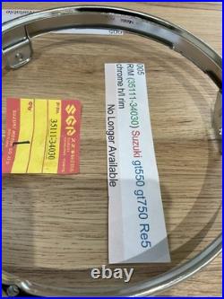 Suzuki GT550 all GT750 LMAB 74-77 RE5 NOS CHROME HEADLIGHT RIM Pt no 35111-34030