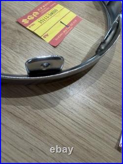 Suzuki GT550 all GT750 LMAB 74-77 RE5 NOS CHROME HEADLIGHT RIM Pt no 35111-34030