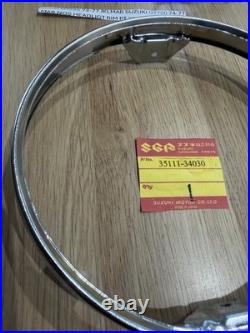Suzuki GT550 all GT750 LMAB 74-77 RE5 NOS CHROME HEADLIGHT RIM Pt no 35111-34030