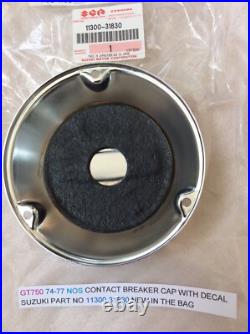 Suzuki GT750 72-77 JKLMAB NOS CONTACT BREAKER CAP WithDECAL 11300-31830 OBSOLETE Suzuki GT750 72-77 JKLMAB NOS CONTACT BREAKER CAP WithDECAL 11300-31830 OBSOLETE