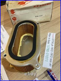 Suzuki GT750 j/k 1972-1972 nos air filter in box 13780-31011 Genuine ObsoleteSuz