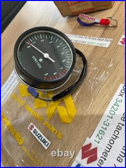 Suzuki GT750 lma 74-76 nos blue face tachometer new in box 34201-31621 perfect