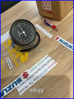 Suzuki GT750 lma 74-76 nos blue face tachometer new in box 34201-31621 perfect